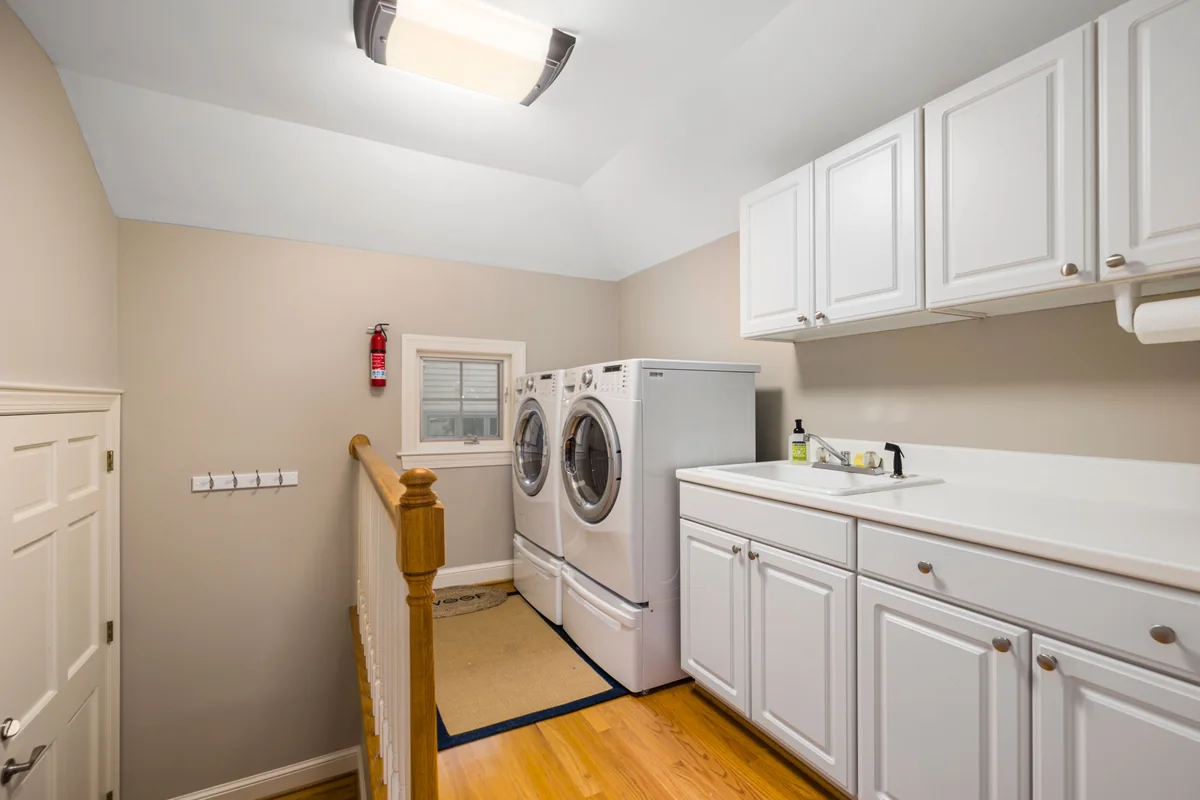 Organized laundry room